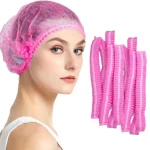 80 Waterproof Disposable Shower Cap Womens Shower Cap Head Cover Elastic Mouth Strip (New)