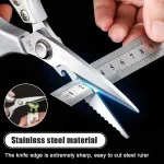 Stainless Steel Kitchen Scissors for Cutting Chicken Bones Meat Fish Scissors Professional Scissors (New)