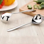Korean Stainless Steel Thickening Spoon Creative Long Handle Hotel Hot Pot Spoon Soup (New)