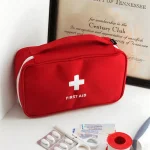 Portable medicine bag, travel first aid kit, medical outdoor pill storage suitcase (New)