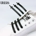 12 lot Silicone Shoelaces No Tie Elastic Shoe Laces Special Shoestrings for Kid Adult (New)