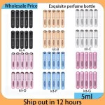 5ml Portable Refillable Spray Bottle Plastic liner Perfume Atomizer Mini Sample Bottle For (New)