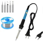 Adjustable Temperature Electric Soldering Iron 110V 220V 60W Solder Iron Tin Professional Tin Welder (New)