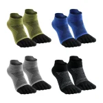 Merino Wool Hiking Socks Thermal Warm Moisture Absorption Toe Socks For Ski Climbing (New)
