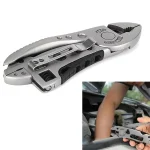 Multitool Pliers Pocket Knife Screwdriver Set Kit Adjustable Wrench Jaw Spanner Repair Outdoor (New)