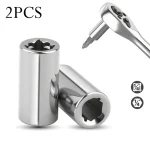 2 1 4in Square Drive To 46026 Hex Socket Bits Converter Screwdriver Bit Adapter (New)
