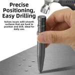 Precision Center Punch Locator Window Breaker Woodworking Punch Drill Tool For Glass Metal (New)