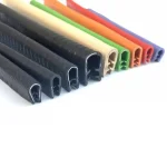 1 3 5 10M U Shaped Sealing Strip Rubber Edging Stainless Steel Protection Door Car Dustproof Safety (New)
