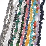 16 inch Natural Stone Beads Chips Beads 5 8mm Irregular Crystal Agate Gravel Beads (New)