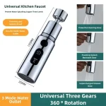 1 Kitchen Faucet Aerator 3 Modes Faucet Extended Shower Spray Filter Home Extender (New)
