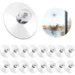 Suction Cup Plastic Pads, Clear PVC Sucker Pads, Strong Adhesive Holder for Windows, (New)