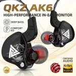 Original QKZ AK6 Headphones In Ear 6 Dynamic Driver Unit Earphones With Mic (New)