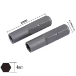1 1 4" Driver Bits Screwdriver 6.35mm Hex Shank To 4mm Socket Bit Adapter (New)