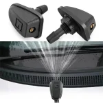 2  Set Car Universal Front Windshield Wiper Nozzle Jet Sprayer Kits Sprinkler Water (New)