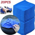 1 20 Microfiber Towels Car Wash Drying Cloth Towel Household Cleaning Cloths Auto Detailing (New)