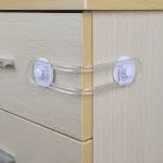 Multi functional Child Safety Lock Transparent Anti Opening Soft Strap Drawer & Refrigerator Lock for (New)