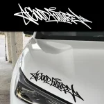1 Handwritten GOODFUTURE Car Stickers Waterproof for Auto Windshield Window Glass Bumper Motorcycle (New)