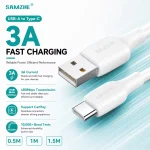 SAMZHE 3A USB Type C Cable iPhone 17 16 (New)