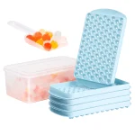 Mini Ice Cube Tray 104 Holes Round Ice Ball Mold Tiny Crushed for (New)