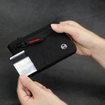 Luxury Rfid Credit Card Holder Anti Theft Slim Key Card Case with Carabiner (New)