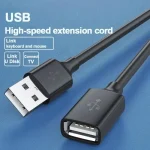 USB Extension Cable USB 2 Extension Cable Male To Female Data Cable Suitable (New)