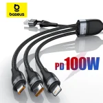Baseus 3 in 1 USB C Cable for iPhone 15 14 13 Pro (New)