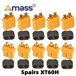 Battery Amass XT60 Connectors Lipo Battery Plug With Cover Sheath Housing Male & (New)