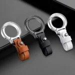 Leather Car Keychain Pendant Key Ring Chain Hanging Men Women Gift Universal Durable (New)