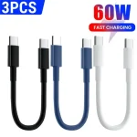 1-Short 30cm Type C to USB C Cable Fast (New)
