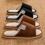 Slippers for Menï¼ŒNon Slip Soft Soled Indoor House Slippers for Spring&Summer, All Season Linen Home Comfortable (New)