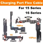 Charging Port Flex Cable for iPhone 15 16 Pro Max Plus 15Pro 16ProMax (New)