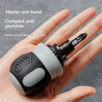 Ratchet Screwdriver Set Short Shaped Radish Head High Hardness Labor saving Multi functional Dual purpose (New)