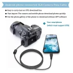 Type C to Mini 8P B OTG Cable USB Connector for Android Phone SLR (New)