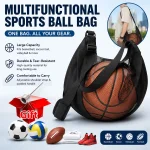 Tear Resistant Mesh Single Ball Storage Bag with Free Gift, Zipper Adjustable Crossbody (New)