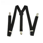 Adult Solid Color Suspenders for Men Women   Dress Shirt Pants Braces Straps (New)