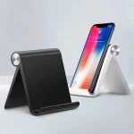 Adjustable Phone Holder Stand Portable Foldable Desktop Phone Support Universal Cell Phone Stand (New)