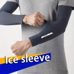 UPF50  Summer Cool Feeling Arm Sleeves Women Cycling Running Fishing Oversleeve Men (New)