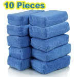 1 10 Car Wax Applicator Pads Microfibre Polishing Sponges Soft Auto Detailing Waxing Sponge (New)