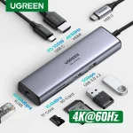 UGREEN USB C HUB 4K60Hz 7 in 1 Type C to HDMI PD100W SD&TF RJ45 (New)
