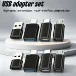 8 USB to USB C Adapter, USB Type C Female to USB Adapter, (New)