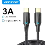 Vention 60W USB Type C Cable iPhone 17 16 (New)