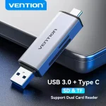 Vention SD Card Reader USB Type C to Micro SD (New)