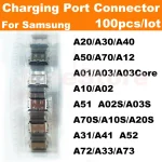 100 USB Charging Port Jack Dock Connector For Samsung A20 A30 A50 A70 (New)