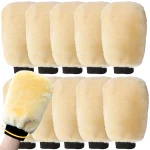 5 10 Waterproof Car Wash Microfiber Gloves Soft Thickened Wool Plush Car Cleaning Mitt (New)