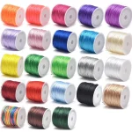1.5mm Crafts Satin Rattail Cord String from Nylon for Chinese Knot, MacramÃ©, Trim, (New)