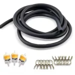 1M Black Fuel Line Hose NBR 5mm ID 8mm OD Diesel Petrol Water (New)