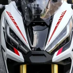 1 Pair Motorcycle Front Fender Body Universal Stickers Moto Body Reflective Vinyl Decals (New)