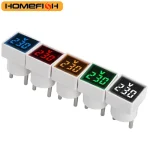 1 LED Digital AC Voltmeter Indicator Square EU Plug Digital Voltmeter 50â€“500V Voltage (New)