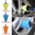 Tire Polishing Sponge Auto Wheel Used For Electric Drill Burnishing Ball Polishing Cone (New)