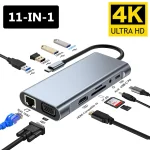 USB C HUB 4K 30Hz Type C to HDMI compatible USB 3 Adapter 11 (New)